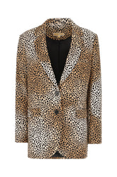 Printed stretch polyester blazer -  | Wise