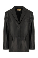 Black nappa leather jacket -  | Wise