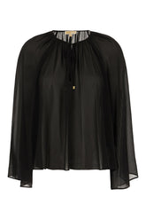 Blusa in poliestere nero -  | Wise