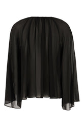 Black polyester blouse -  | Wise