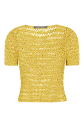 Mustard mesh t-shirt -  | Wise