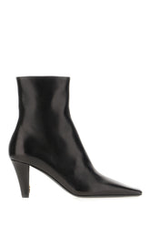 Black nappa leather Jill ankle boots -  | Wise