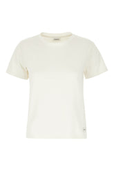 Chalk cotton blend t-shirt -  | Wise