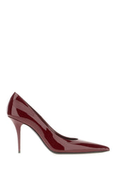 Burgundy leather Norma pumps -  | Wise