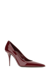 Burgundy leather Norma pumps -  | Wise