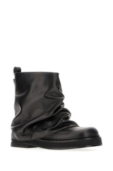 Black leather Mini Robin boots -  | Wise