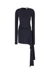 Navy blue polyester mini dress -  | Wise