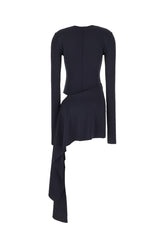 Navy blue polyester mini dress -  | Wise