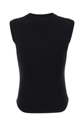 Top in cotone nero -  | Wise