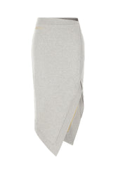 Grey cotton mini skirt -  | Wise