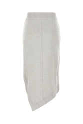 Grey cotton mini skirt -  | Wise