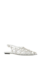 Ballerine Grid in nappa argento -  | Wise