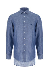 Camicia in lino blu -  | Wise