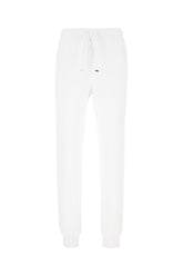 Pantalone jogging in misto cotone bianco -  | Wise