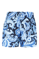 Printed polyester swimming shorts -  | Wise