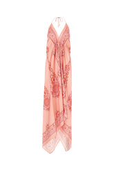 Printed silk beach robe -  | Wise