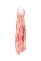 Printed silk beach robe -  | Wise