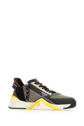 Multicolor leather and fabric Flow sneakers -  | Wise