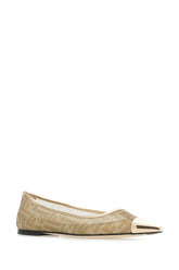 Gold nylon Colibrì Lite ballerinas -  | Wise