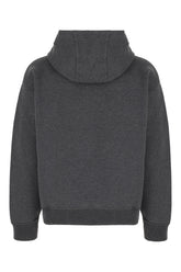 Dark grey cotton blend sweatshirt -  | Wise