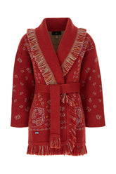 Red cashmere cardigan -  | Wise