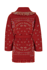 Cardigan in cashmere rosso -  | Wise