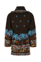 Embroidered wool cardigan -  | Wise