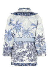 Embroidered cotton blend cardigan -  | Wise