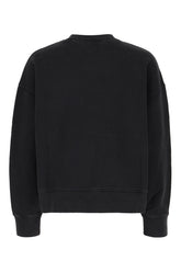 Charcoal cotton sweatshirt -  | Wise