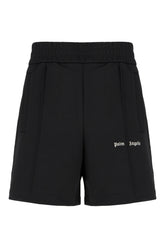 Black polyester bermuda shorts -  | Wise