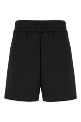 Black polyester bermuda shorts -  | Wise