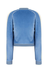 Light blue velvet sweatshirt -  | Wise