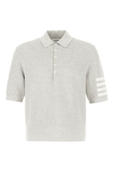 Grey linen blend polo shirt -  | Wise