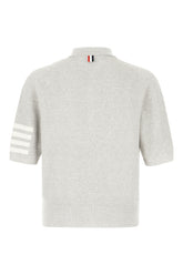 Grey linen blend polo shirt -  | Wise