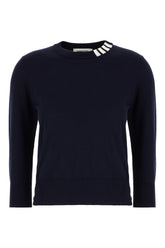 Navy blue cotton sweater -  | Wise