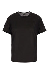 Black silk t-shirt -  | Wise