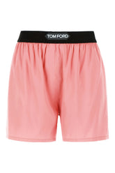 Shorts in seta stretch fucsia -  | Wise