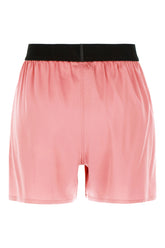 Shorts in seta stretch fucsia -  | Wise