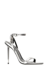 Silver leather sandals -  | Wise