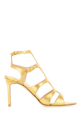 Gold leather sandals -  | Wise