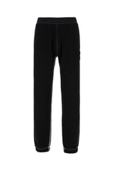 Pantalone jogging in cotone nero -  | Wise