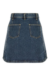 Denim mini skirt -  | Wise