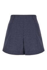 Blue wool shorts -  | Wise