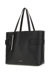 Black leather shopping bag -  | Wise