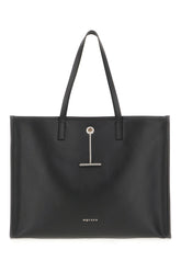 Borsa shopping in pelle nera -  | Wise