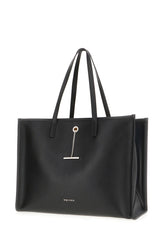 Black leather shopping bag -  | Wise