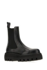 Black leather ankle boots -  | Wise