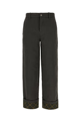 Dark grey cotton pants -  | Wise