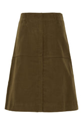 Military green cotton skirt -  | Wise