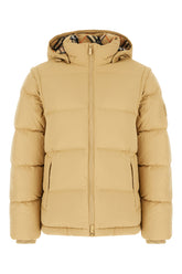 Beige nylon padded jacket -  | Wise